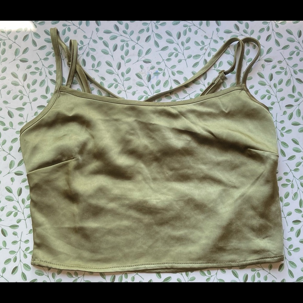 Silk crop top